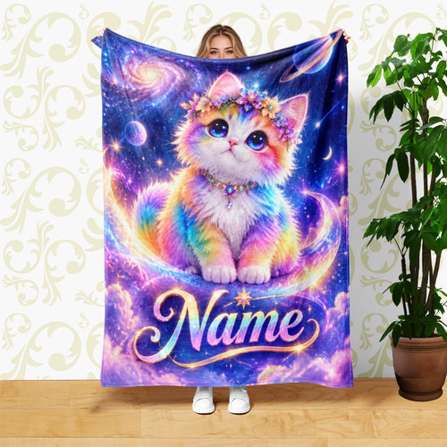 Rainbow galaxy cat flower - galaxy,