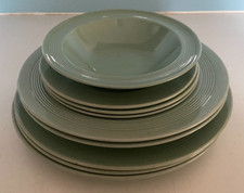 9 x various pieces Woods Ware Beryl Green Bowls Rimmed Bowls  plates Utilityware