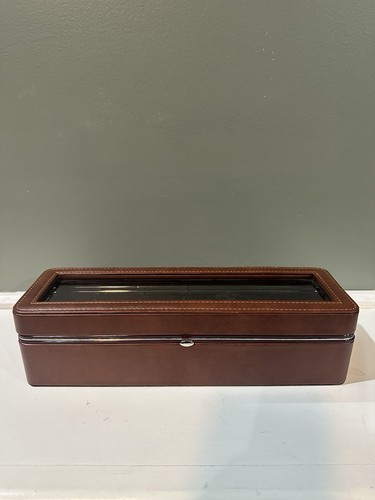 Vintage brown leather watch - vintage,