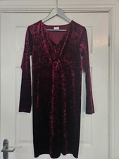 Burgundy long sleeve velour