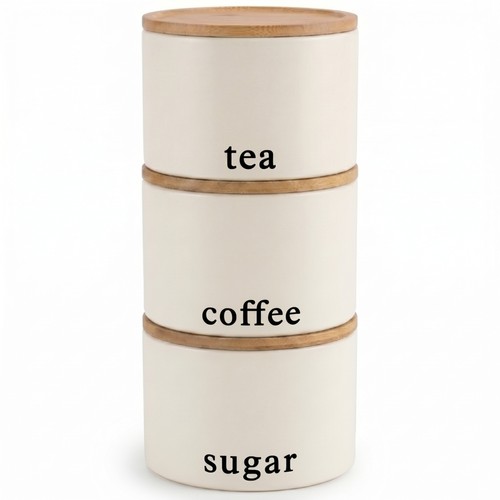 Tea coffee sugar canisters set - coffee,