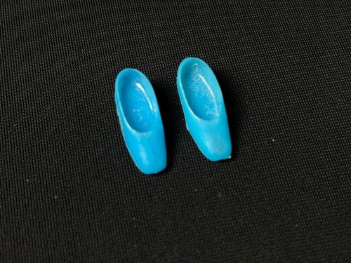 Blue shoes square toe shoes