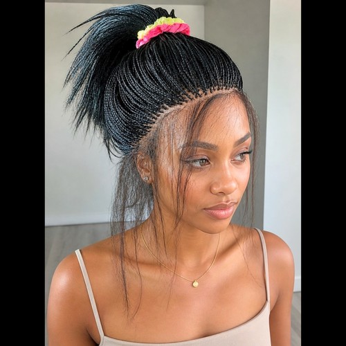 Micro braided wig full lace - braided,