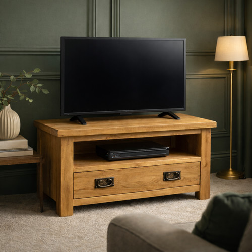 Oak unit with drawer - tv,