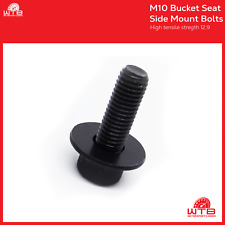 Motorsport Bucket Seat Side Mount Black High Strength M10 Bolts and Washers x4