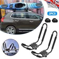 2Pc Kayak Roof Rack J Bars - Twin Tube Roof Racks Kayaking Canoeing Transport UK