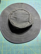 Driza - Bone Cotton Oilcloth Slouch Bucket Hat Sz M Brown