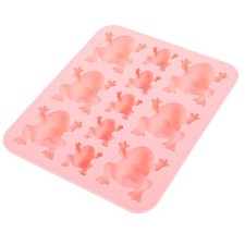 Pink Frog Shape Silicone Mold for Baking Candy and Chocolates