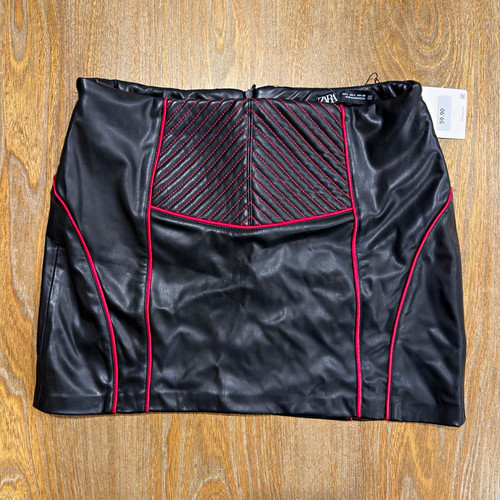 Zara black faux leather mini - zara,