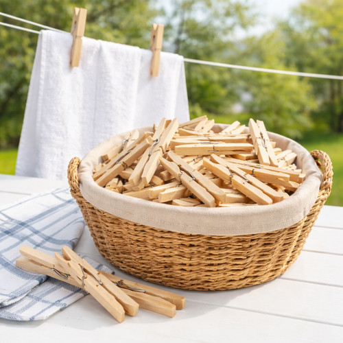 Wooden clothes pegs - wooden,