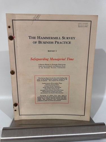 The hammermill survey - the, of