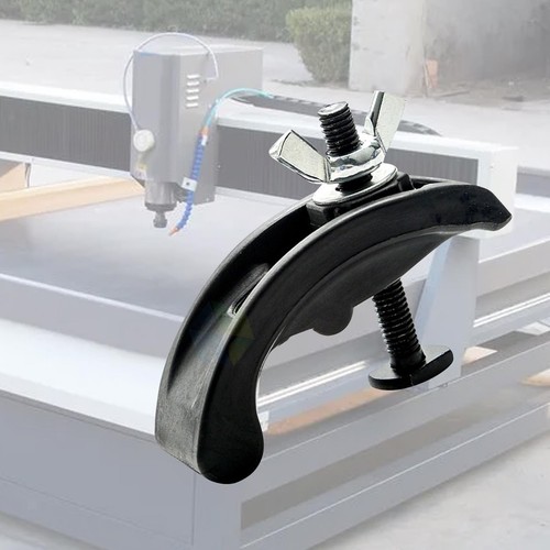 Arcuate press plate clamp - press,