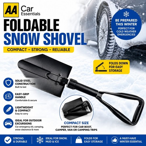 Foldable snow shovel car - aa,