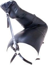 Custom Leather Bondage Body Bag – Leg Binder Mermaid Restraint – BDSM Gear