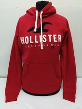 Hollister Women's Logo Hoodie In Red Size Small |REF CL3# 