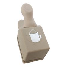 Martha Stewart Embossed Hot Chocolate Paper Punch Christmas Card Making Drink