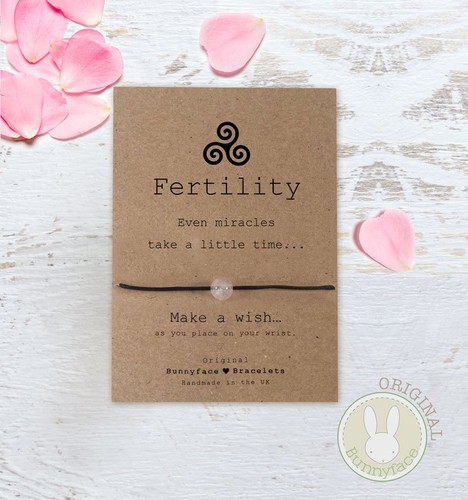 Fertility wish bracelet rose - wish,