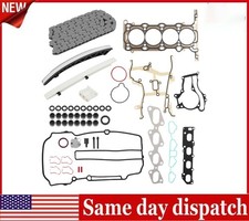 HEAD GASKET SET BOLT TIMING CHAIN KIT For VAUXHALL CORSA 1.2 1.4 A12XER A14XER