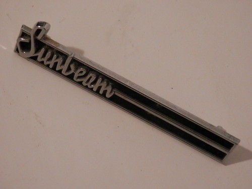 Car badge old sunbeam metal - car,