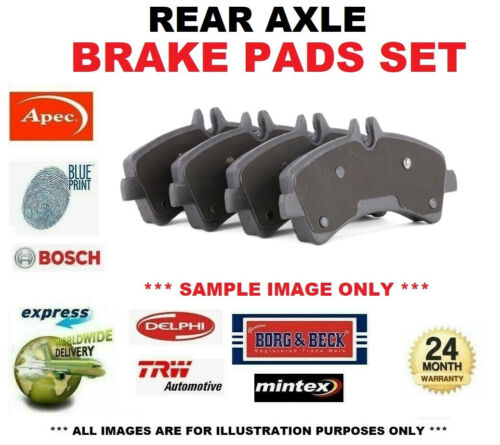 Rear axle brake pads - brake, set