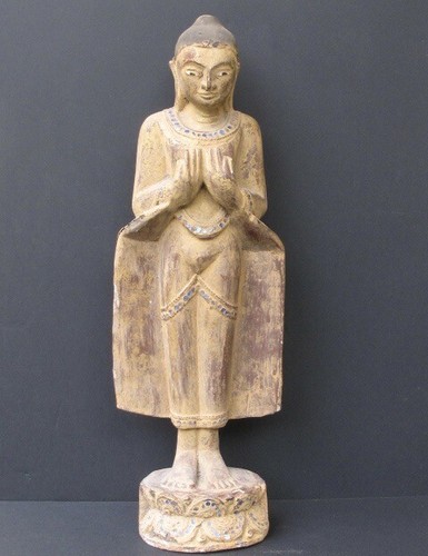 Large wooden buddha - large, buddha,