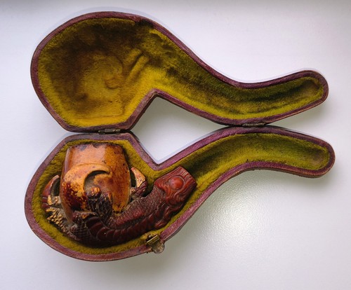 Meerschaum pipe dragon - meerschaum, a