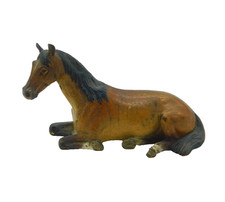 Victorian Cold Painted Vienna Bronze Resting Horse Figurine Ornament Antique