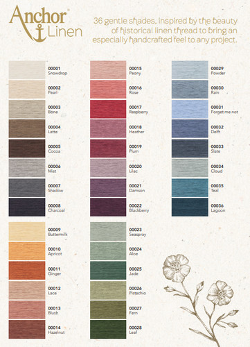 Linen embroidery thread 15m - embroidery,