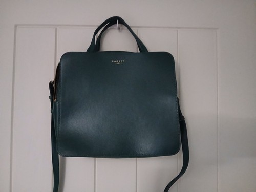 Radley green leather crossbody - radley,