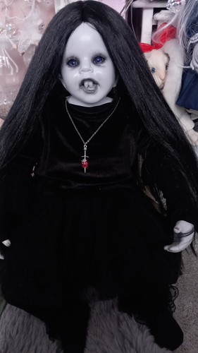 Ooak gothic horror doll creepy - horror,