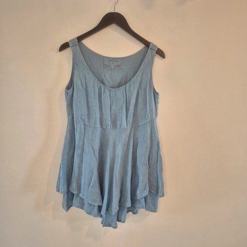 Grizas linen sleeveless - , top