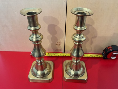 Pair antique english brass - english,