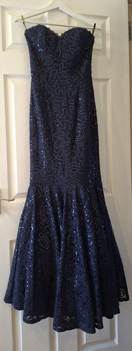 Lipsy vip navy strapless - lipsy,
