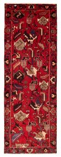 3'7" x 9'11" Vintage Hand-knotted Runner Rug Traditional Oriental Wool Carpet