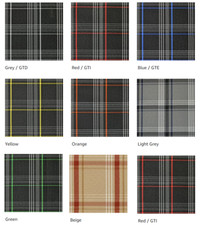 VW Golf GTi Tartan Seat