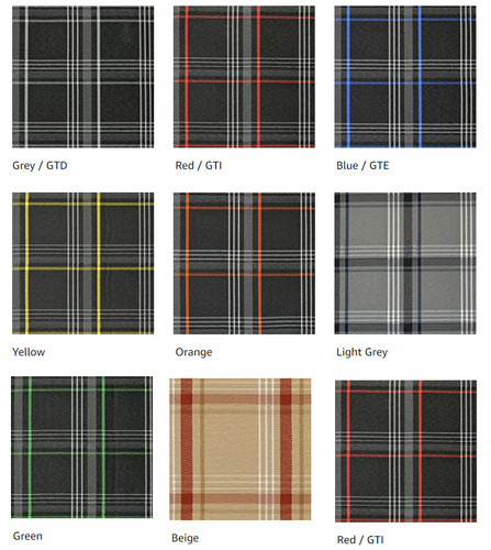 Golf gti tartan seat - vw,
