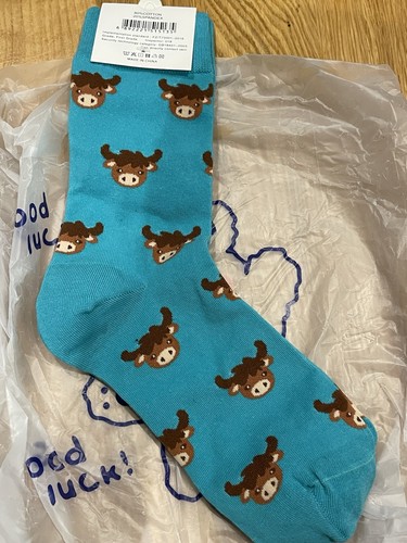 Unisex highland cow crew - unisex, socks