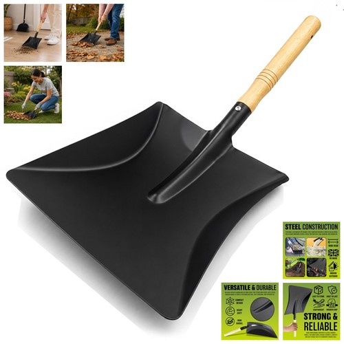 Large metal hand shovel - large, grit