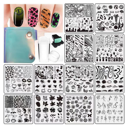 15pcs nail stamping plates - 15pcs,