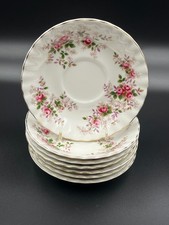 7 Royal Albert Lavender Rose 14 cm saucers.