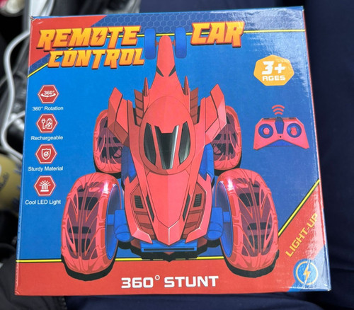 Spiderman stunt car - rc, remote