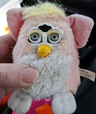 Vintage 1999 Tiger Electronics Furby - Pink Yellow White Tested And Working 