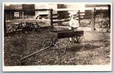 Antique RPPC Little Boy with