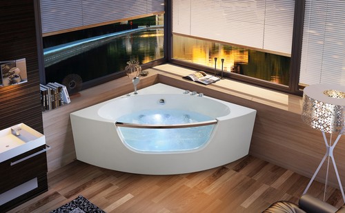 Corner tub bathtub - corner,