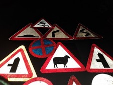 Vintage Road Sign Roadworks