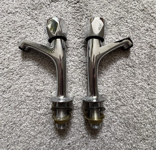 Vintage pair chrome - chrome, pillar