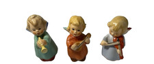 Vintage Goebel Hummel Angel 3 In Figurines Playing Instruments W Germany 3 PC