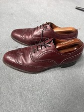 Church's Men's Size 9 G width Shoes Oxblood Burgundy Leather Brogue