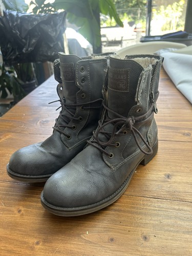 Mustang boots lace ankle - up,