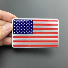 3D Metal US American Flag Sticker Body Emblem Badge Decal Trims Car Accessories
